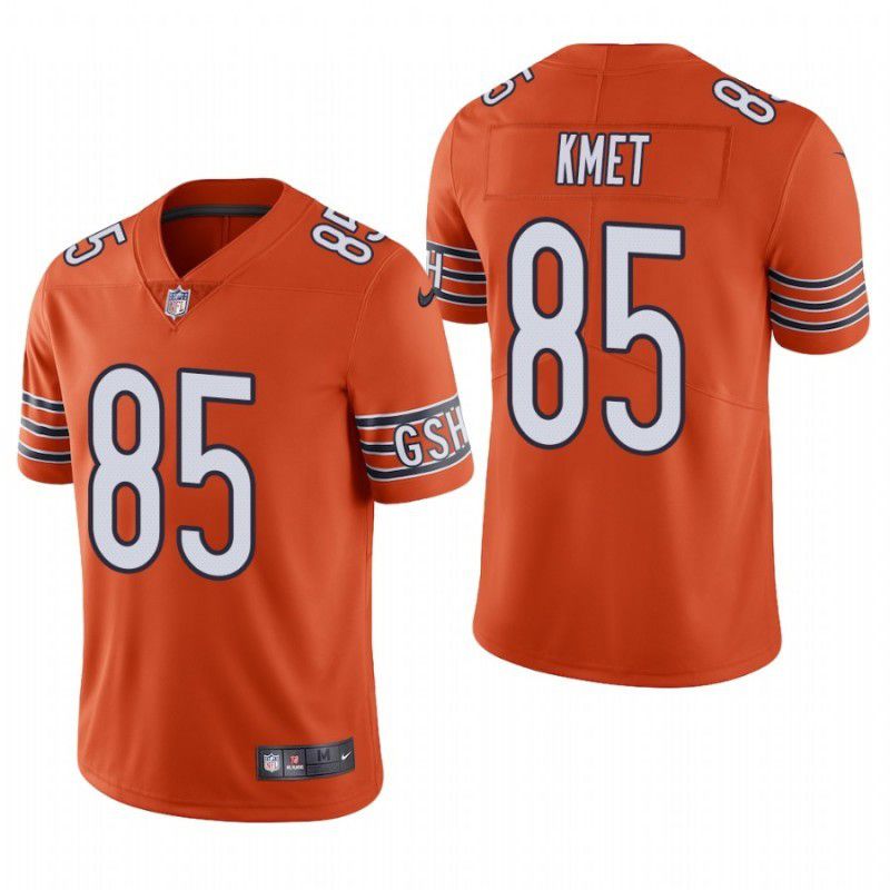 Men Chicago Bears 85 Cole Kmet Nike Orange Limited NFL Jersey